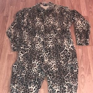 Sexy Gorgeous  BLK/BEIGE Leopard Print JUMPSUIT